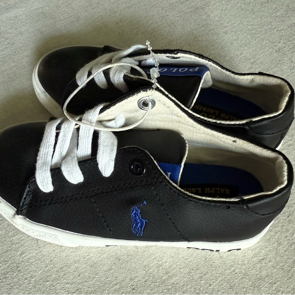 Polo by Ralph Lauren Kids Black and White Sneakers